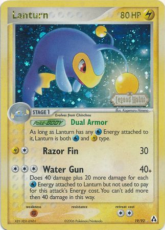 Lanturn (19/92) (Stamped) [EX: Legend Maker] | Tables and Towers