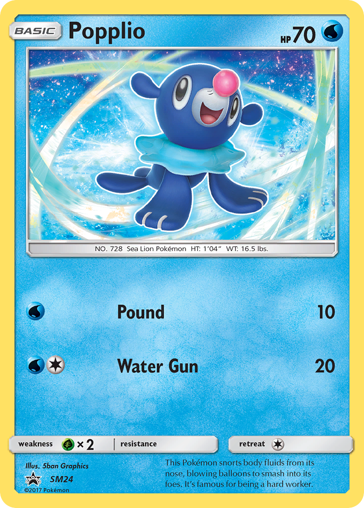 Popplio (SM24) [Sun & Moon: Black Star Promos] | Tables and Towers