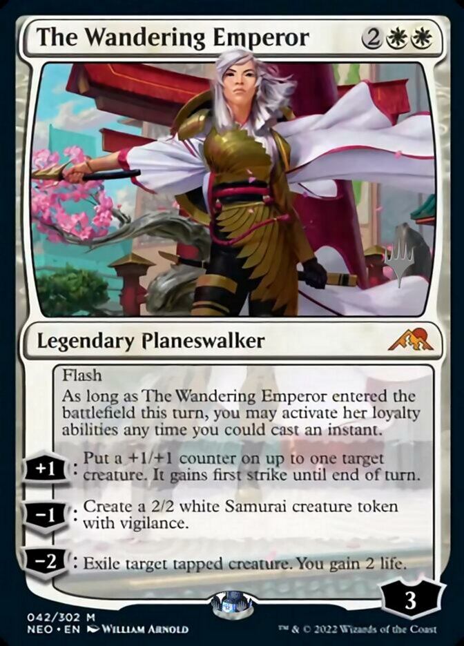 The Wandering Emperor (Promo Pack) [Kamigawa: Neon Dynasty Promos] | Tables and Towers