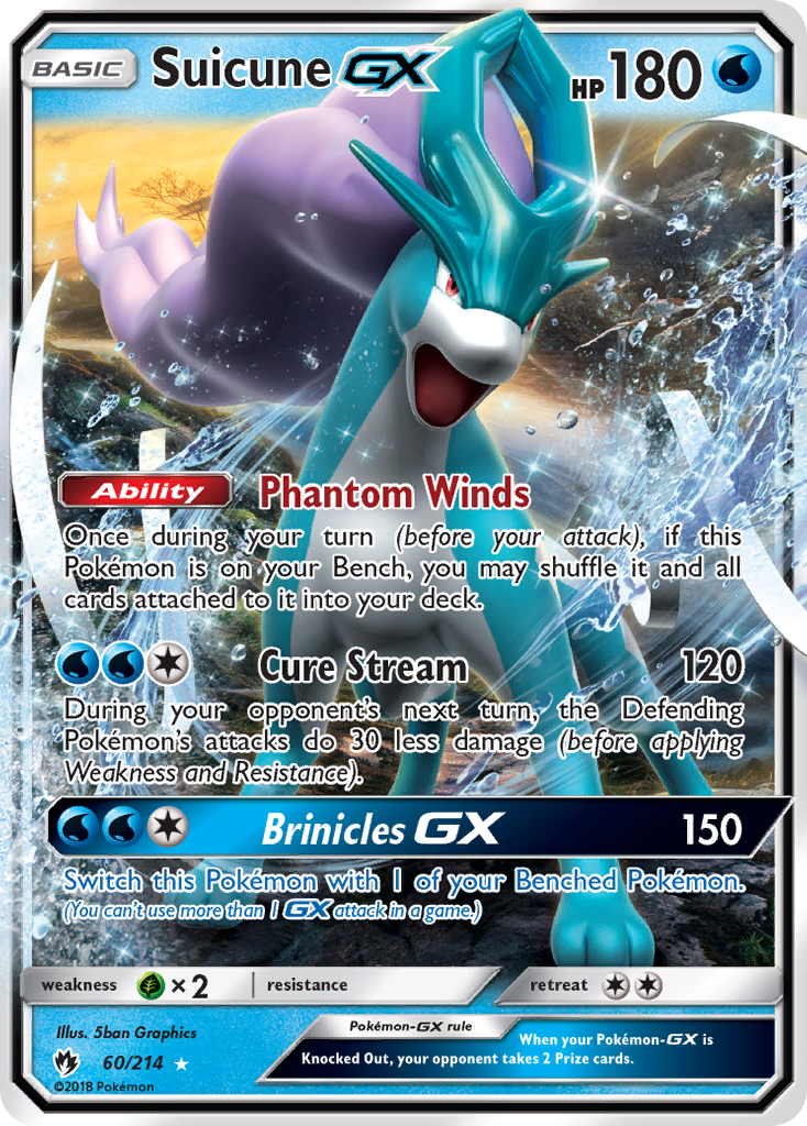 Suicune GX (60/214) [Sun & Moon: Lost Thunder] | Tables and Towers