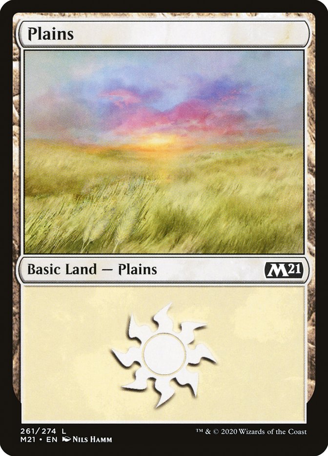 Plains (261) [Core Set 2021] | Tables and Towers