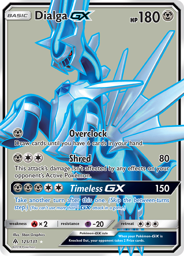 Dialga GX (125/131) [Sun & Moon: Forbidden Light] | Tables and Towers