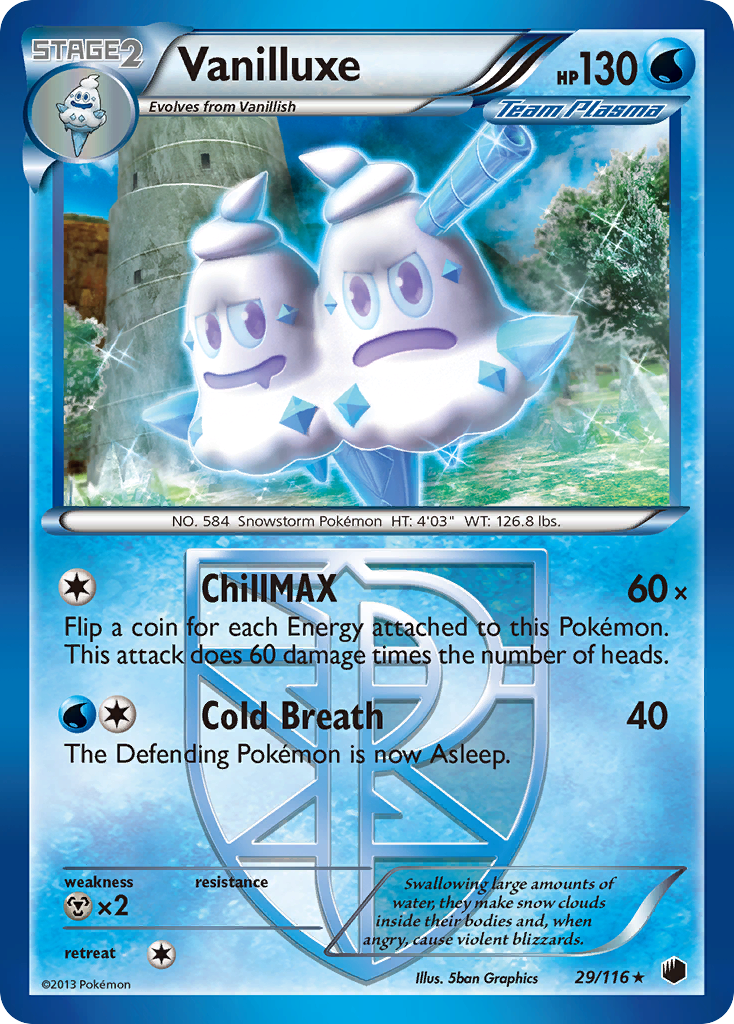 Vanilluxe (29/116) [Black & White: Plasma Freeze] | Tables and Towers