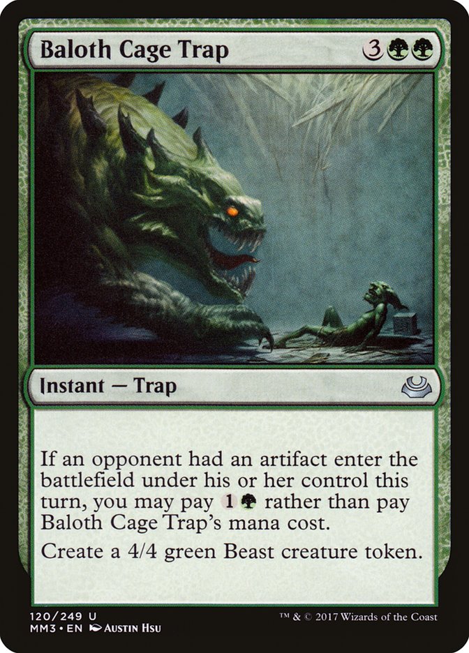 Baloth Cage Trap [Modern Masters 2017] | Tables and Towers