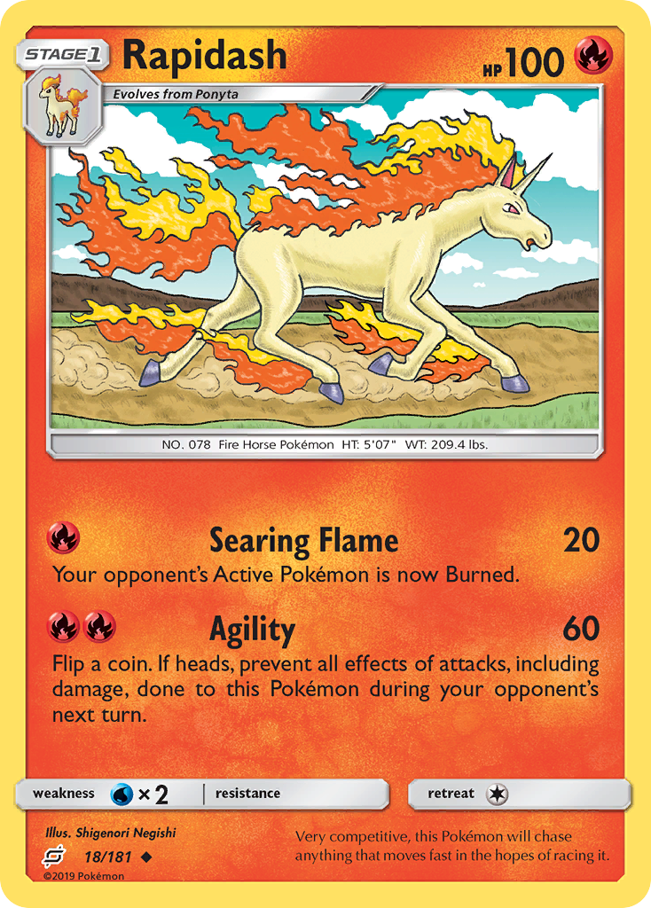 Rapidash (18/181) [Sun & Moon: Team Up] | Tables and Towers