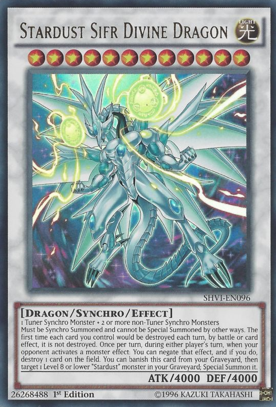 Stardust Sifr Divine Dragon [SHVI-EN096] Ultra Rare | Tables and Towers