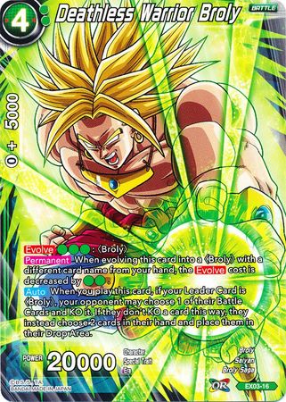 Deathless Warrior Broly (EX03-16) [Ultimate Box] | Tables and Towers