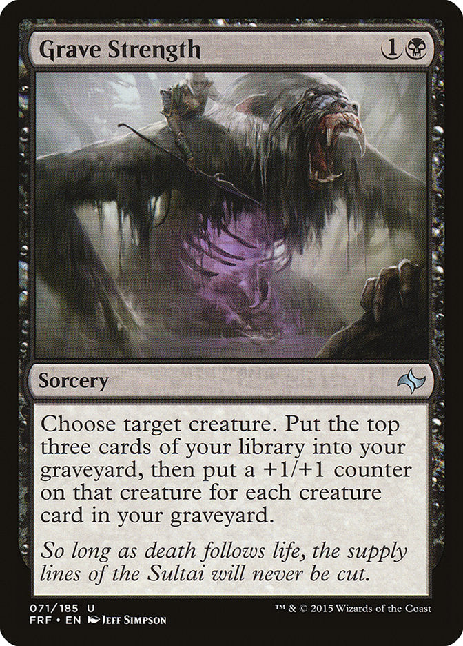 Grave Strength [Fate Reforged] | Tables and Towers