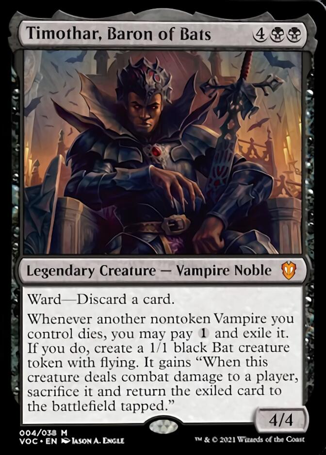 Timothar, Baron of Bats [Innistrad: Crimson Vow Commander] | Tables and Towers