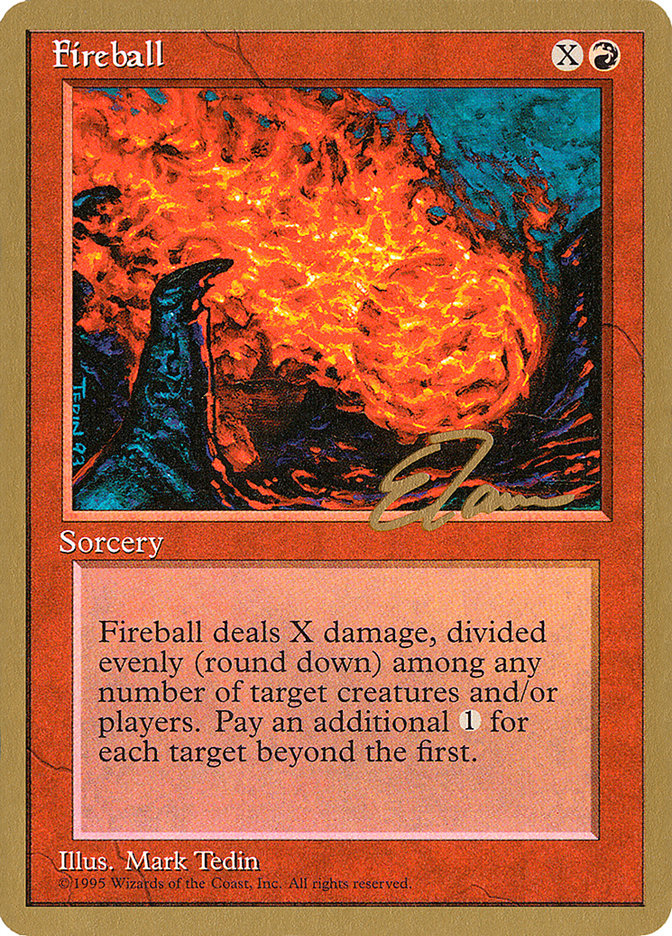 Fireball (Eric Tam) [Pro Tour Collector Set] | Tables and Towers