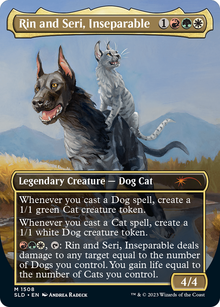 Rin and Seri, Inseparable (1508) // Rin and Seri, Inseparable [Secret Lair Commander Deck: Raining Cats and Dogs] | Tables and Towers