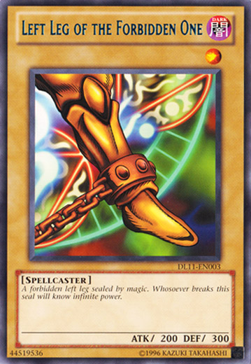 Left Leg of the Forbidden One (Blue) [DL11-EN003] Rare | Tables and Towers