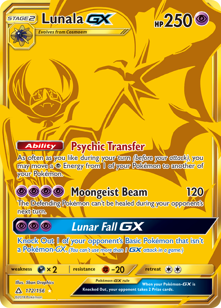 Lunala GX (172/156) [Sun & Moon: Ultra Prism] | Tables and Towers