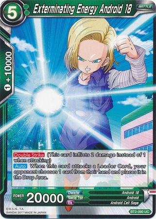 Exterminating Energy Android 18 (BT2-090) [Union Force] | Tables and Towers