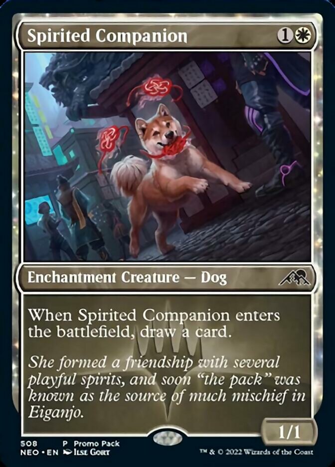 Spirited Companion (Promo Pack) [Kamigawa: Neon Dynasty Promos] | Tables and Towers