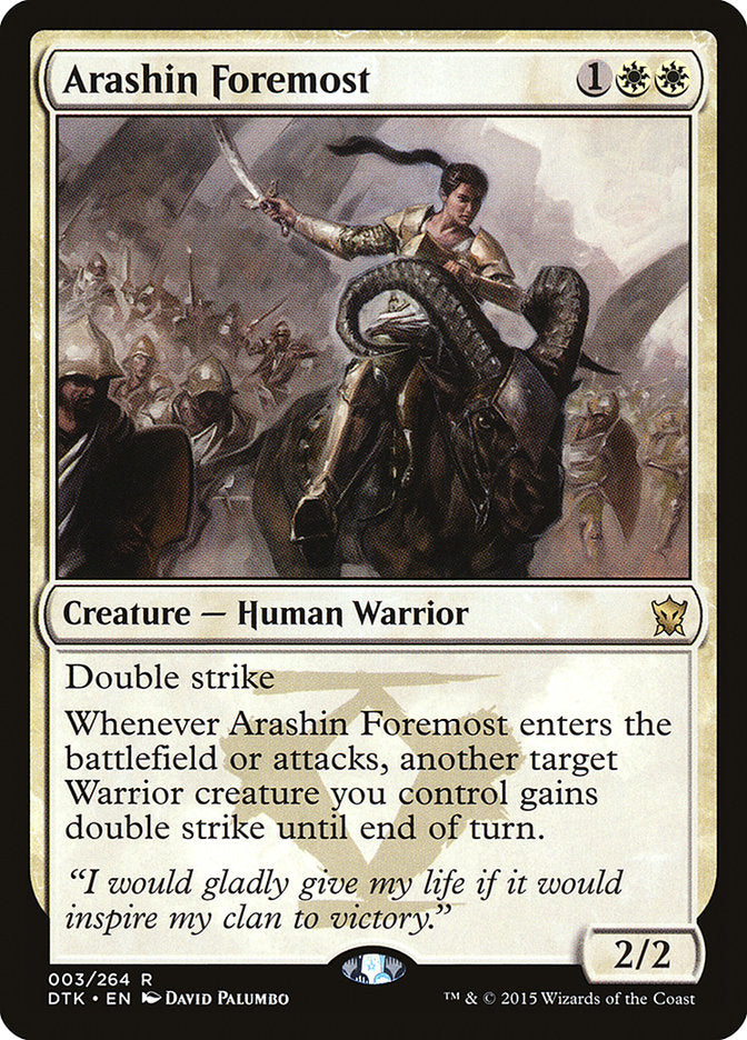 Arashin Foremost [Dragons of Tarkir] | Tables and Towers