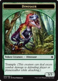 Dinosaur // Treasure (008) Double-Sided Token [Ixalan Tokens] | Tables and Towers