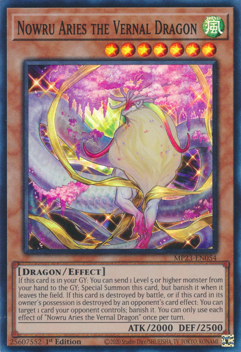 Nowru Aries the Vernal Dragon [MP23-EN054] Super Rare | Tables and Towers