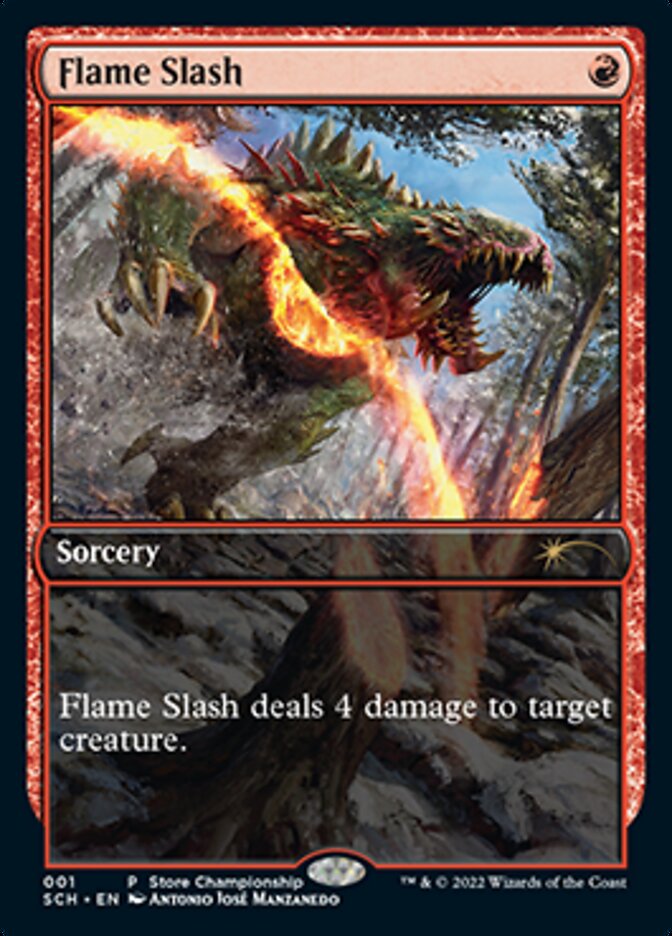 Flame Slash (Extended Art) [Store Championships 2022] | Tables and Towers