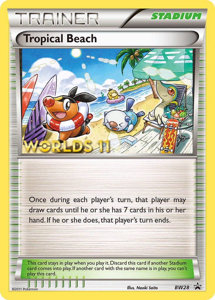 Tropical Beach (BW28) (Finalist) [Black & White: Black Star Promos] | Tables and Towers