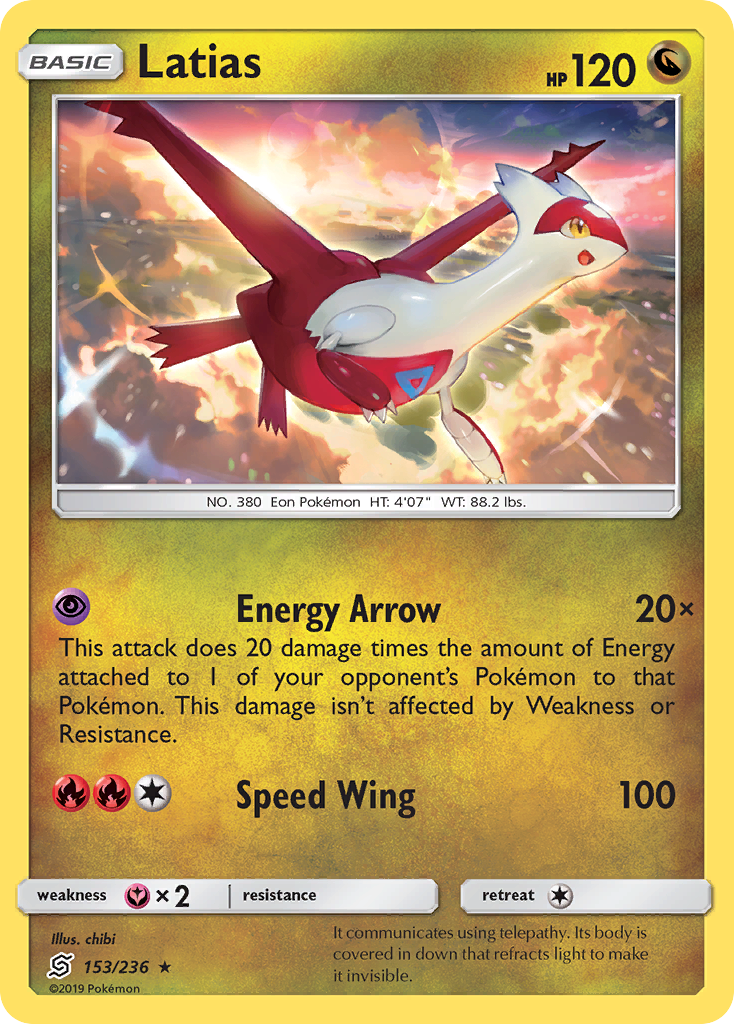 Latias (153/236) [Sun & Moon: Unified Minds] | Tables and Towers