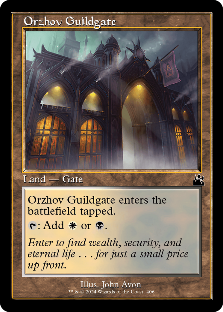 Orzhov Guildgate (Retro Frame) [Ravnica Remastered] | Tables and Towers