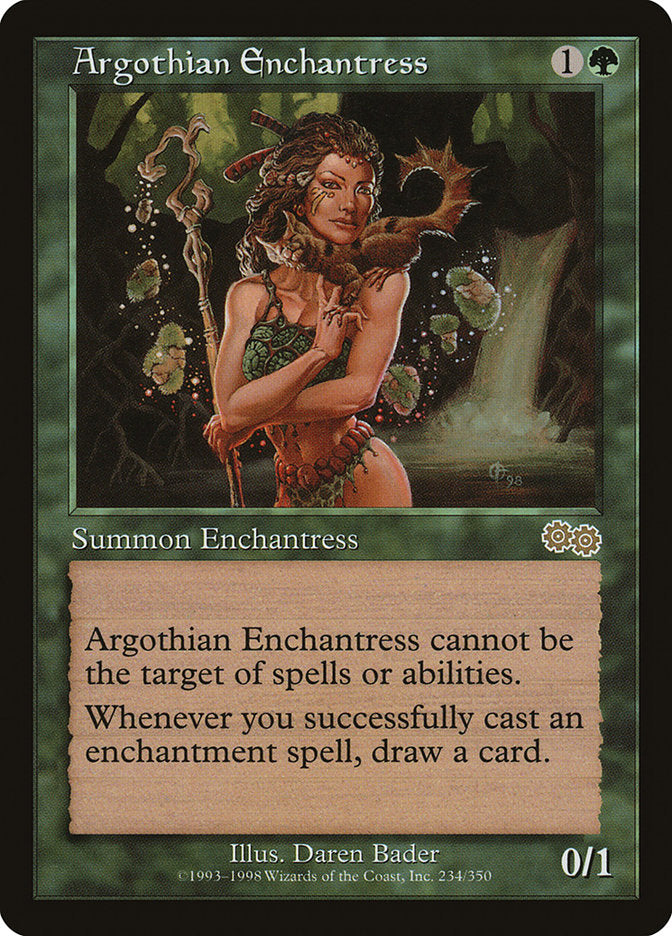 Argothian Enchantress [Urza's Saga] | Tables and Towers