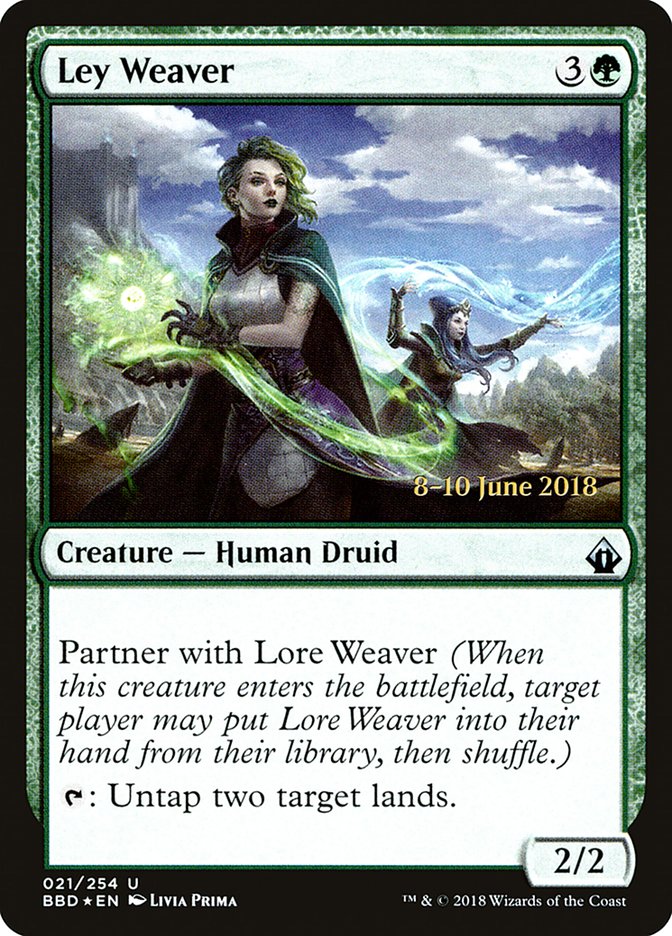 Ley Weaver [Battlebond Prerelease Promos] | Tables and Towers