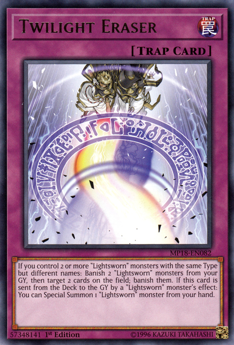 Twilight Eraser [MP18-EN082] Rare | Tables and Towers