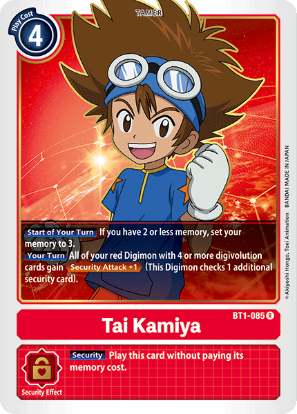 Tai Kamiya [BT1-085] [Release Special Booster Ver.1.0] | Tables and Towers