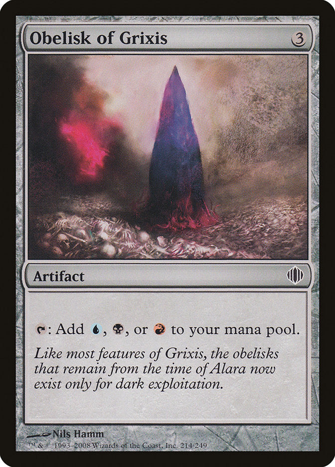 Obelisk of Grixis [Shards of Alara] | Tables and Towers