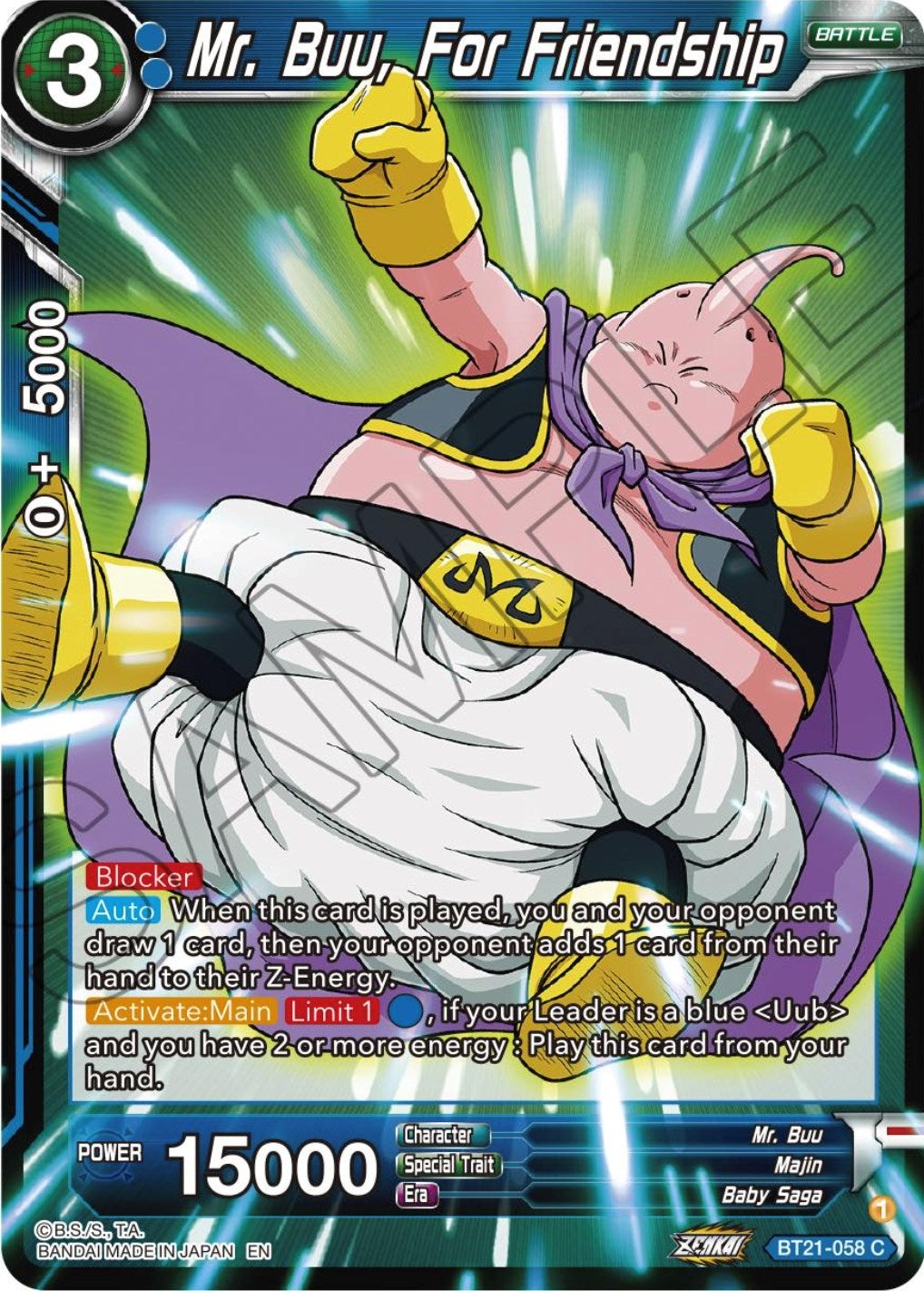 Mr. Buu, For Friendship (BT21-058) [Wild Resurgence] | Tables and Towers