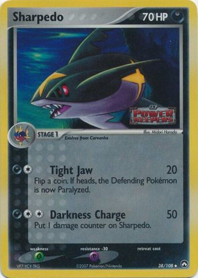 Sharpedo (38/108) (Stamped) [EX: Power Keepers] | Tables and Towers