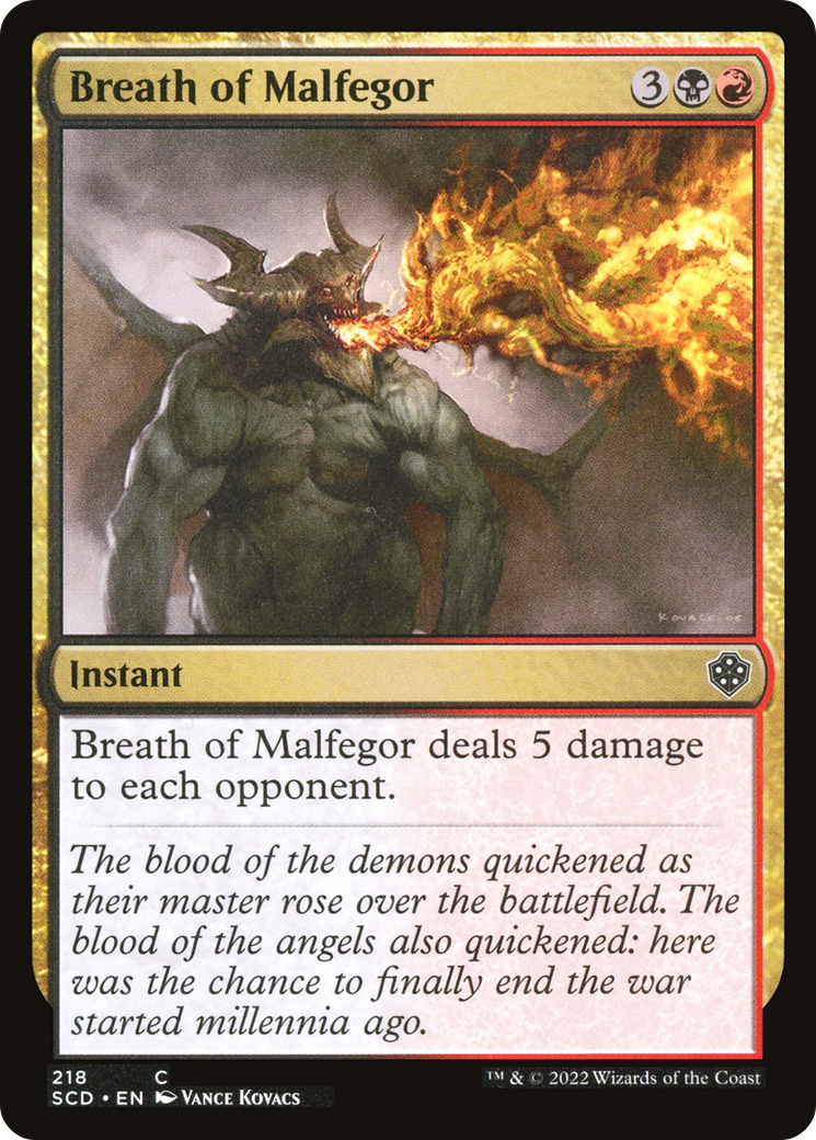 Breath of Malfegor [Starter Commander Decks] | Tables and Towers