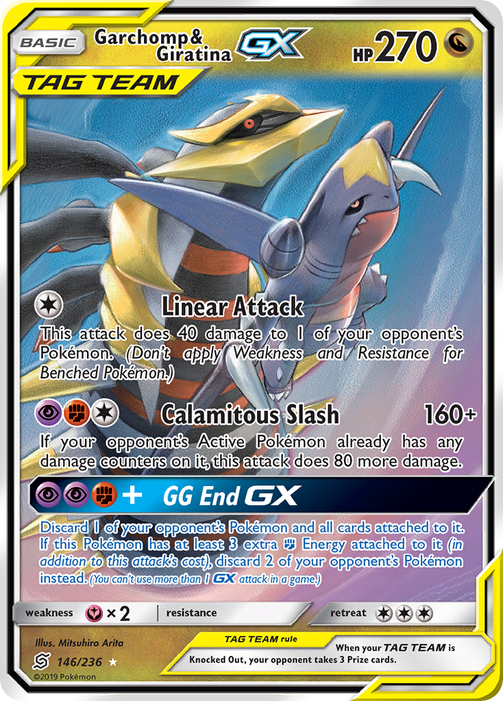 Garchomp & Giratina GX (146/236) [Sun & Moon: Unified Minds] | Tables and Towers