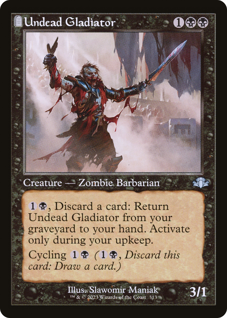 Undead Gladiator (Retro) [Dominaria Remastered] | Tables and Towers