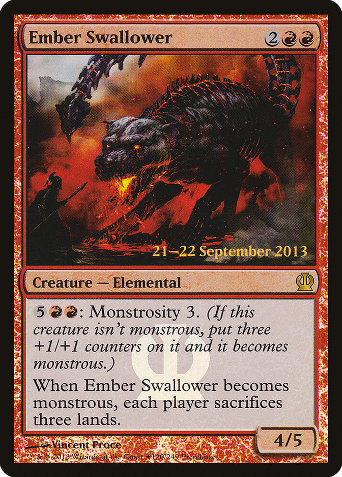 Ember Swallower [Theros Prerelease Promos] | Tables and Towers