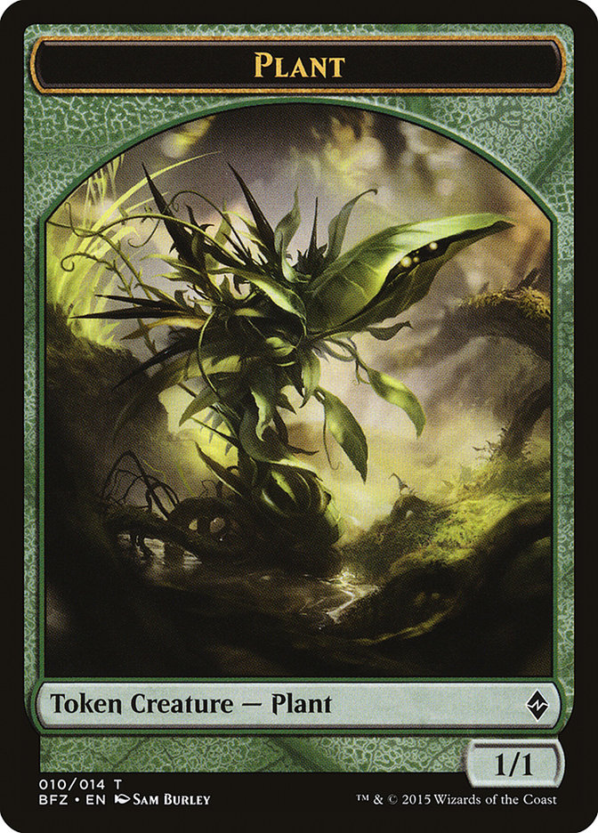 Plant Token [Battle for Zendikar Tokens] | Tables and Towers