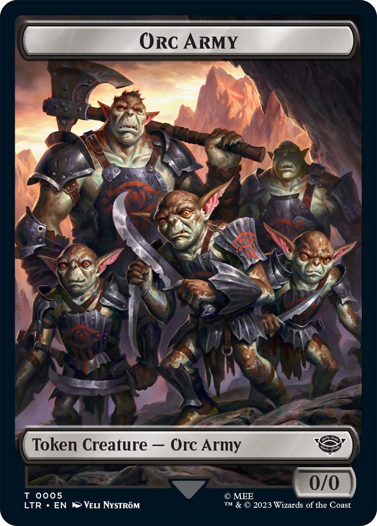 Food (11) // Orc Army (05) Double-Sided Token [The Lord of the Rings: Tales of Middle-Earth Tokens] | Tables and Towers