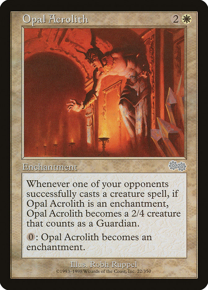 Opal Acrolith [Urza's Saga] | Tables and Towers