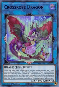 Crossrose Dragon (Blue) [LDS2-EN114] Ultra Rare | Tables and Towers