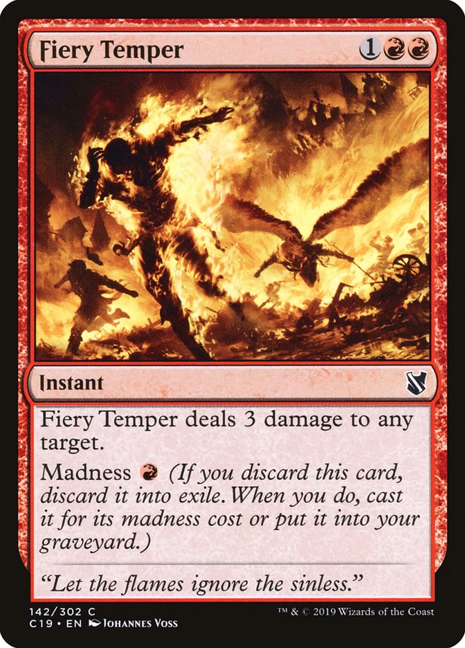 Fiery Temper [Commander 2019] | Tables and Towers