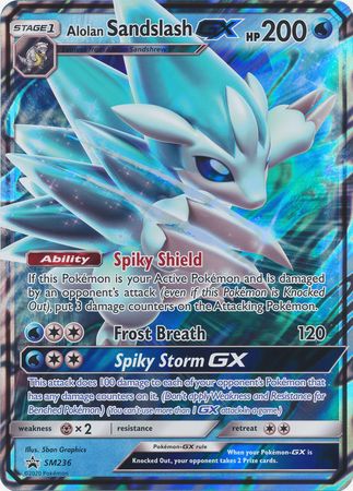 Alolan Sandslash GX (SM236) (Jumbo Card) [Sun & Moon: Black Star Promos] | Tables and Towers