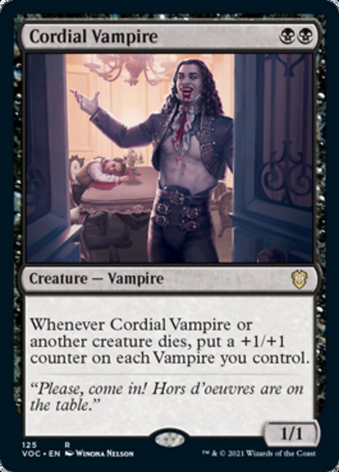 Cordial Vampire [Innistrad: Crimson Vow Commander] | Tables and Towers