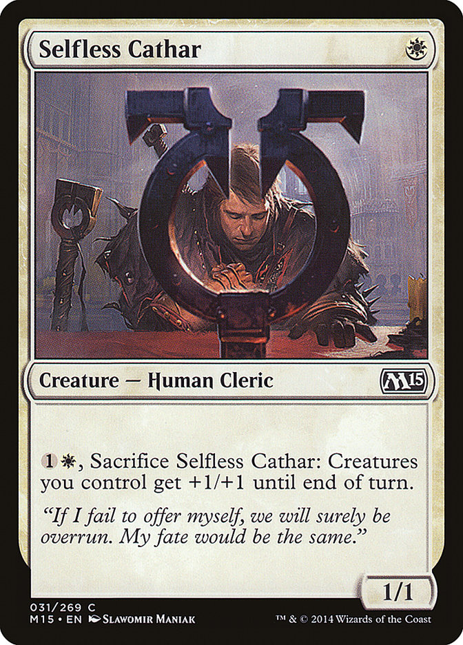 Selfless Cathar [Magic 2015] | Tables and Towers