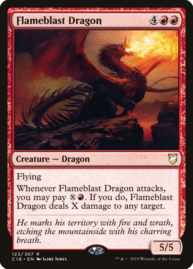 Flameblast Dragon [Commander 2018] | Tables and Towers