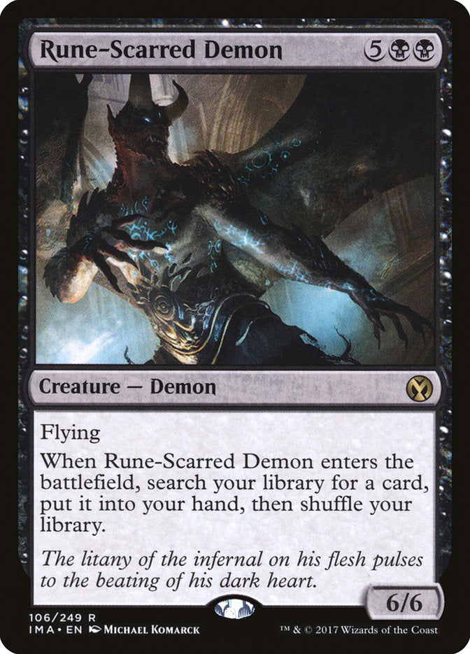 Rune-Scarred Demon [Iconic Masters] | Tables and Towers