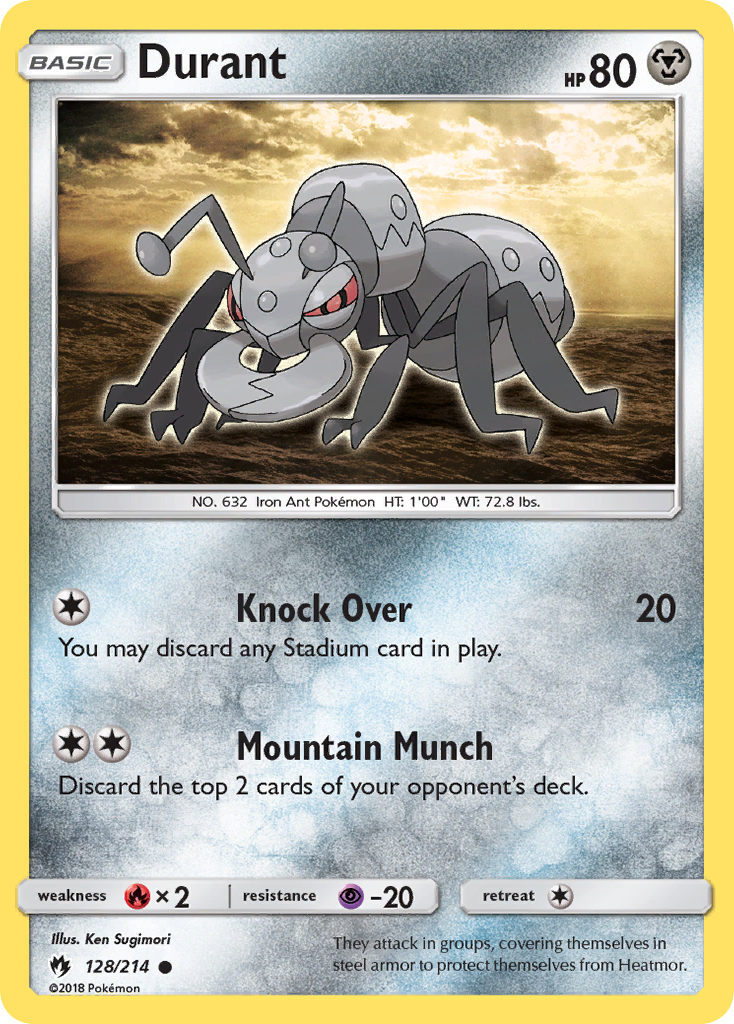 Durant (128/214) [Sun & Moon: Lost Thunder] | Tables and Towers