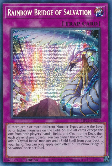 Rainbow Bridge of Salvation [MP22-EN270] Prismatic Secret Rare | Tables and Towers