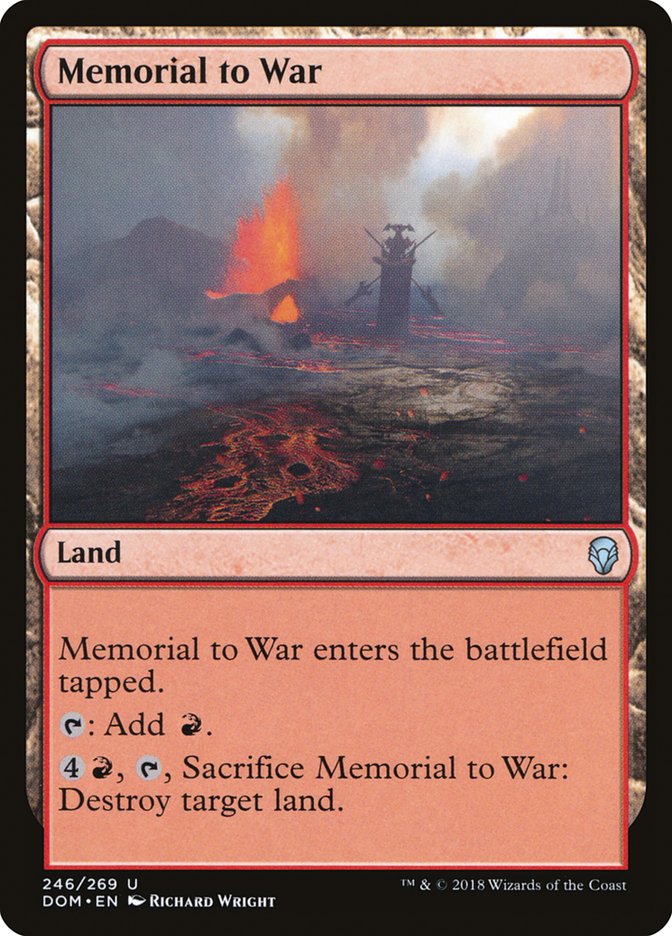 Memorial to War [Dominaria] | Tables and Towers